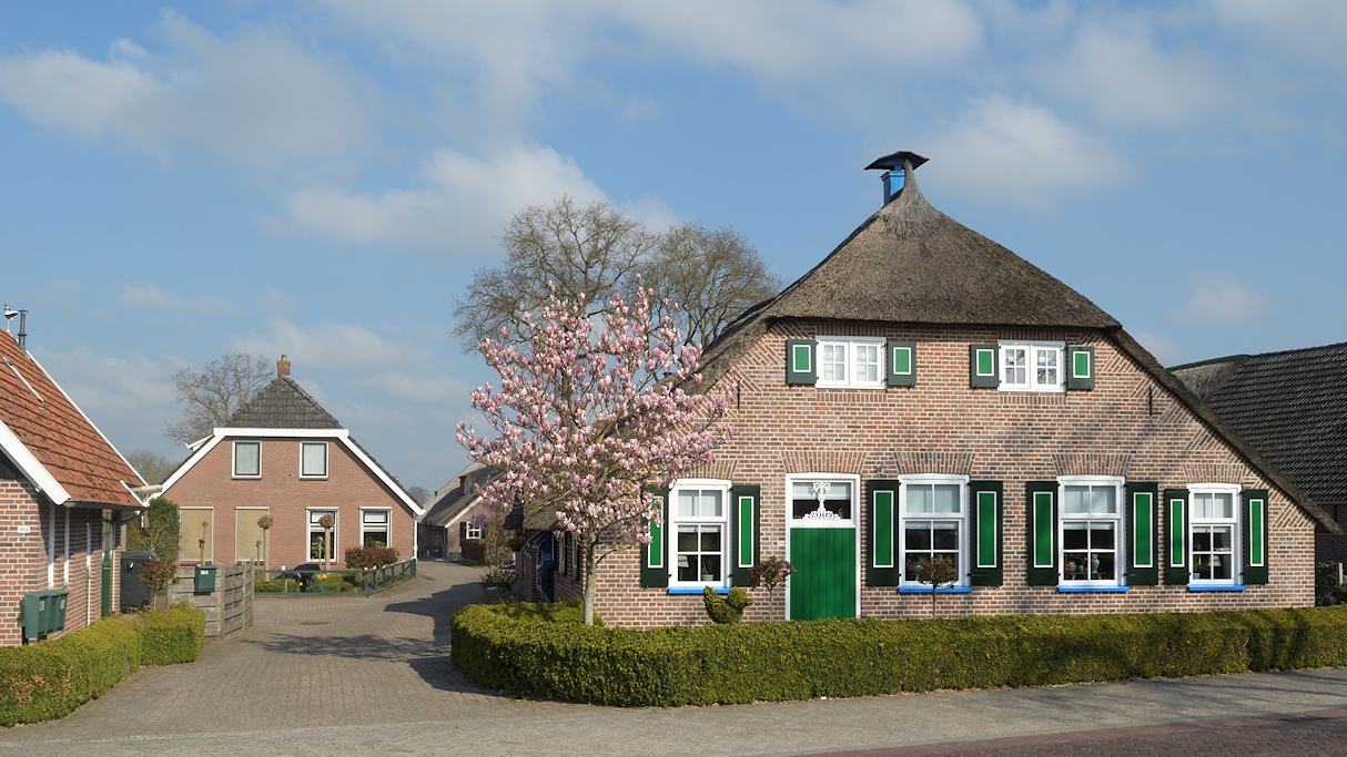 Smalle verkaveling Staphorst en Rouveen in noord Overijssel