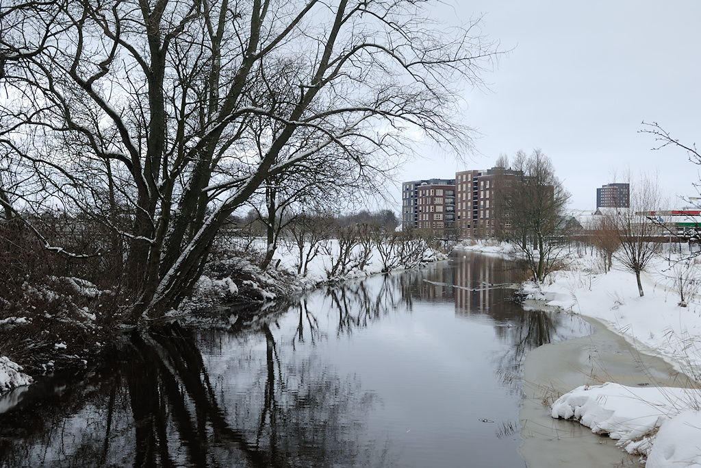 Beeld van de Potmarge in een winters landschap