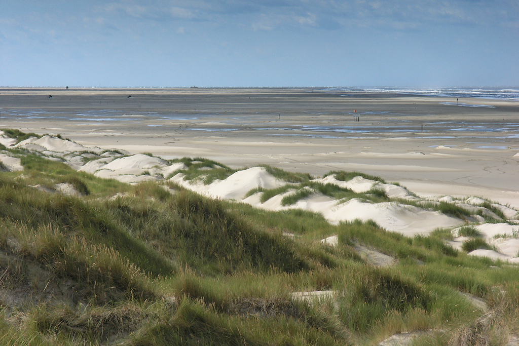 Vlieland, overgang naar de strandvlakte van de Vliehors