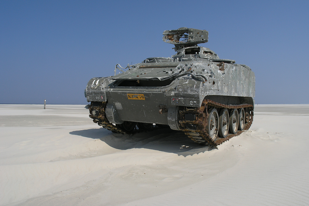 Vlieland, target op de Vliehors Range