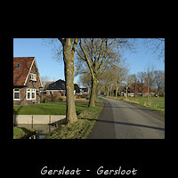 Gersleat, Gersloot - weg met bomen