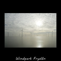 Windpark Fryslân bij de Afsluitdijk