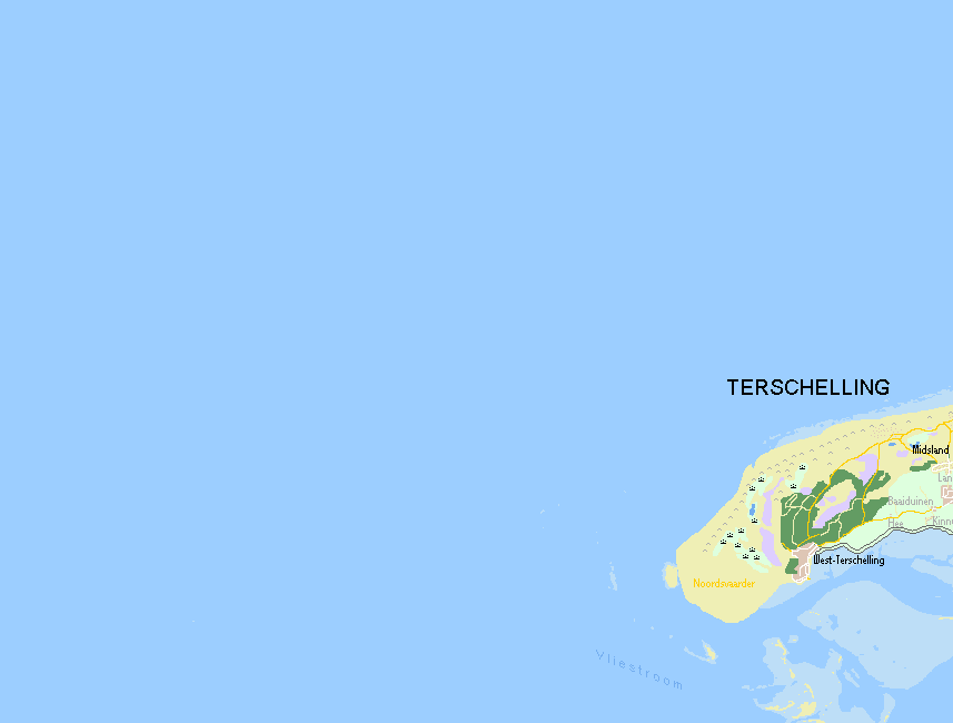 Kaart van de Noordzee