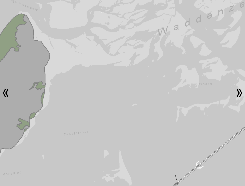 Natura 2000, kaart van Duinen en Lage Land van Texel